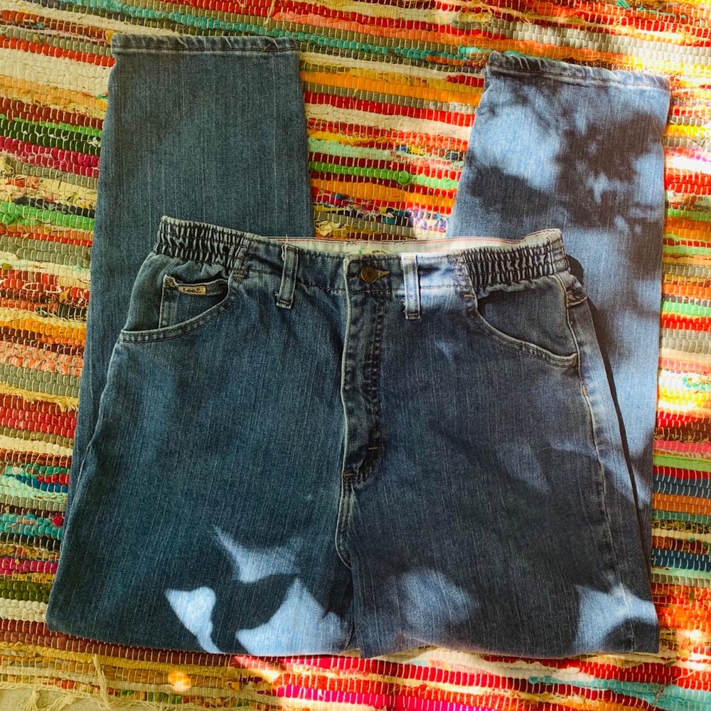 Vintage Lee Side Elastic High Rise Mom Jeans